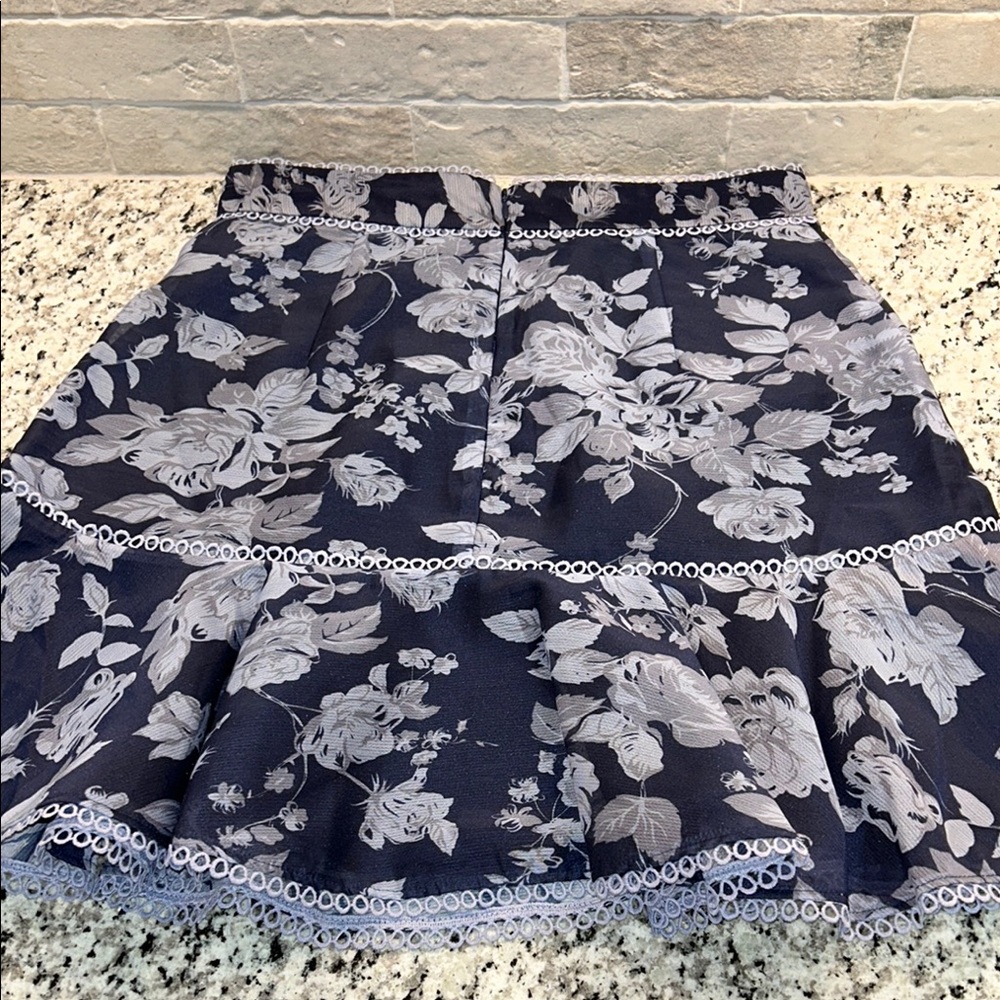KEEPSAKE the Label Blue Fit and Flare Ruffled Mini Skirt - Picture 8 of 9
